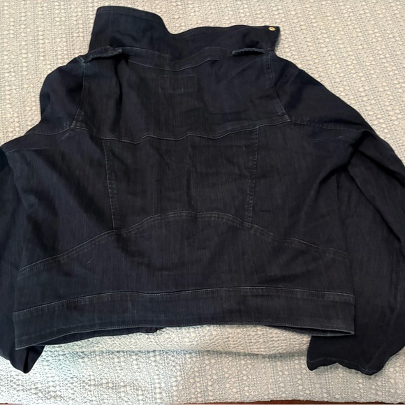 Torrid Moto Jean Jacket with Metal Zipper Details - Picture 2 of 3